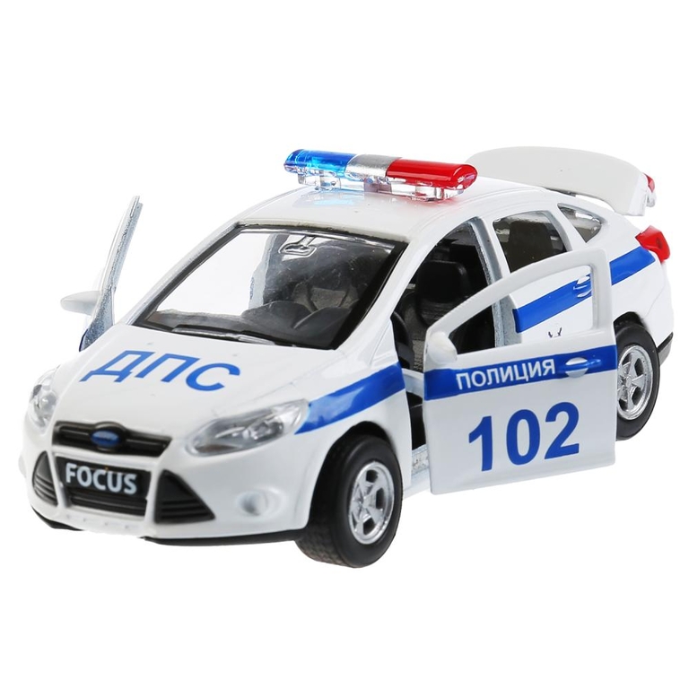 Модель металлическая FORD FOCUS ПОЛИЦИЯ длина 12 см