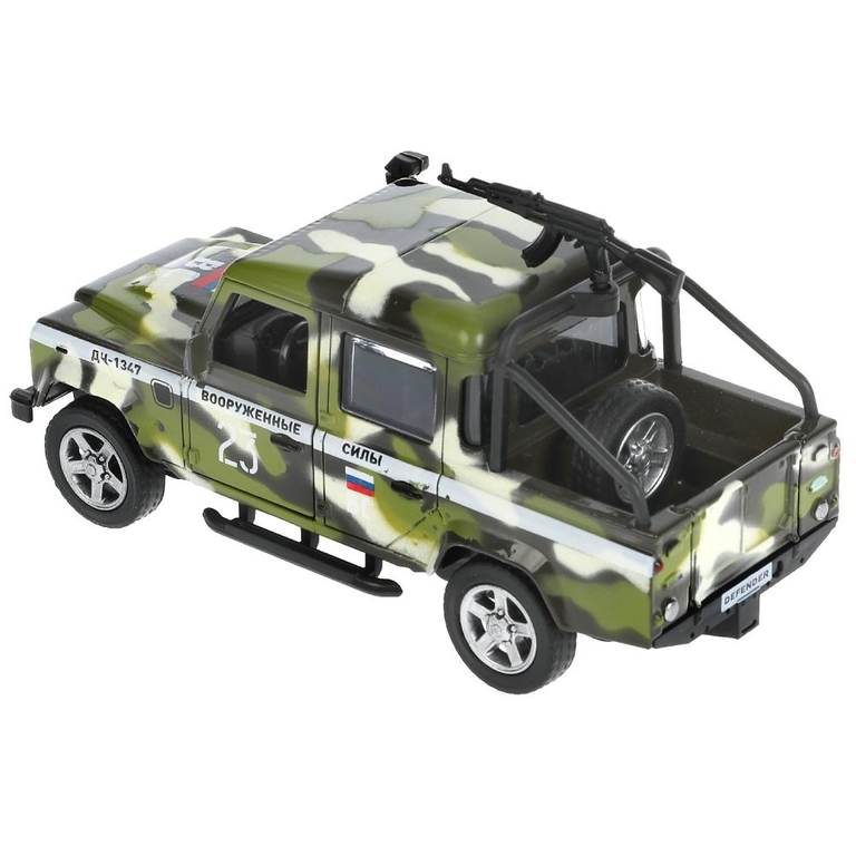 Машина со светом и звуком Land Rover Defender Picкup Камуфляж