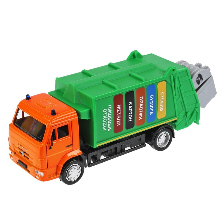 Модель металлическая KAMAZ МУСОРОВОЗ длина 17 см