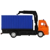 Модель металлическая KAMAZ КОНТЕЙНЕРОВОЗ длина 15,5 см