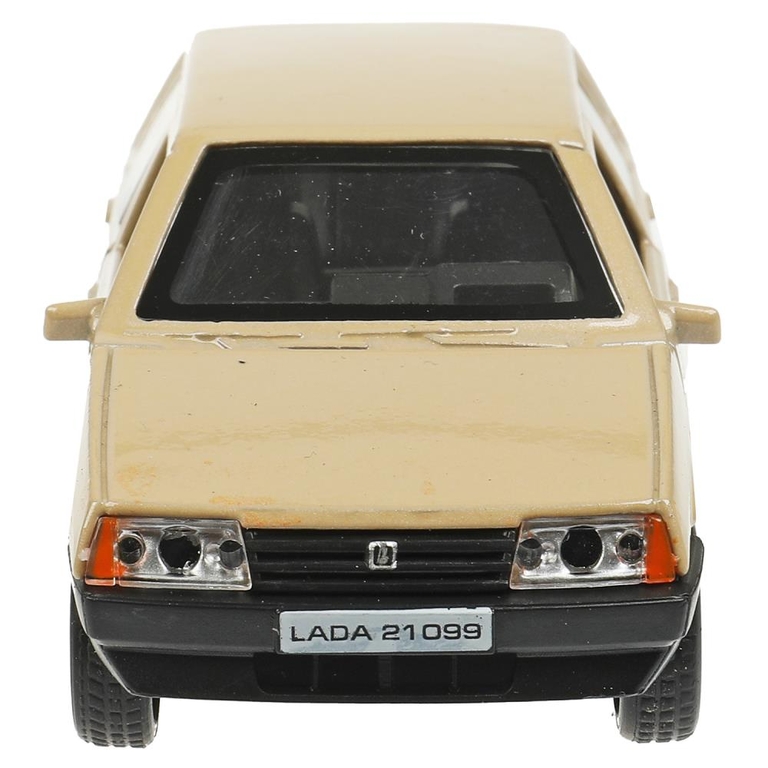 Модель металлическая LADA-21099  СПУТНИК  12 см  бежевый