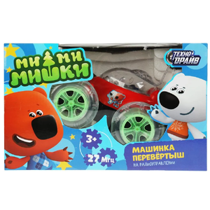 Машина-перевертыш на радиоуправлении Ми-ми-мишки свет-звук