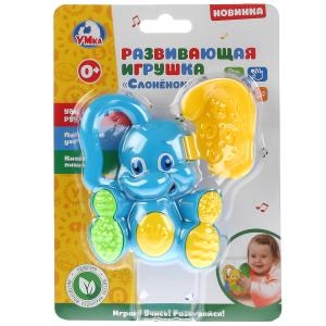 Погремушка слоненок с подвижным ухом ТМ Умка