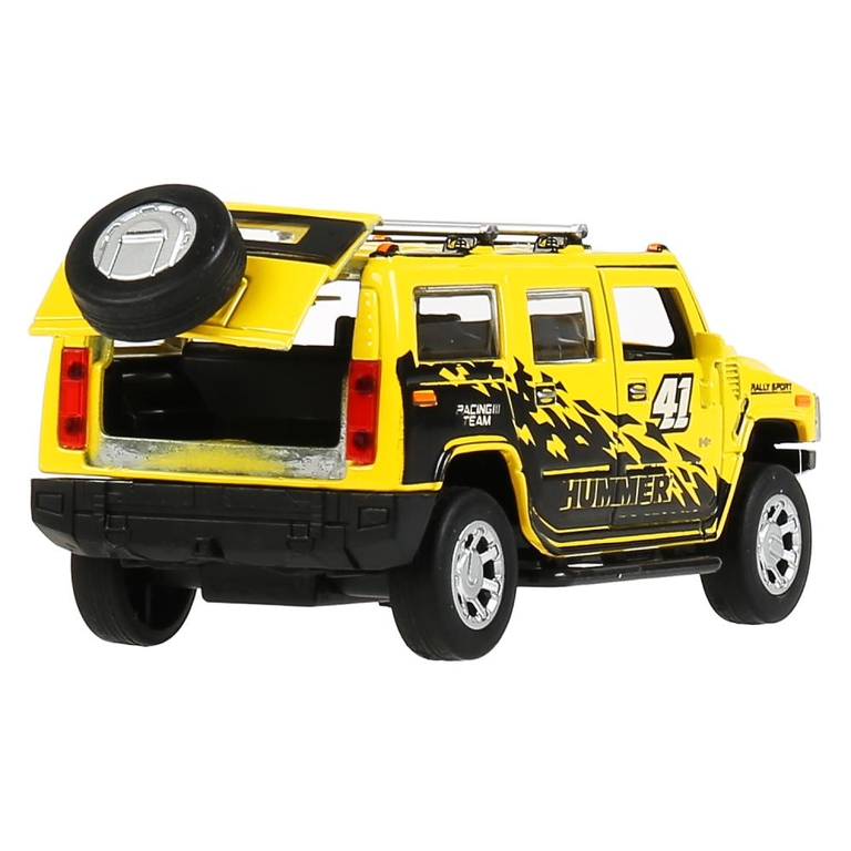 Машина со светом и звуком Hummer H2 спорт 12 см желтый