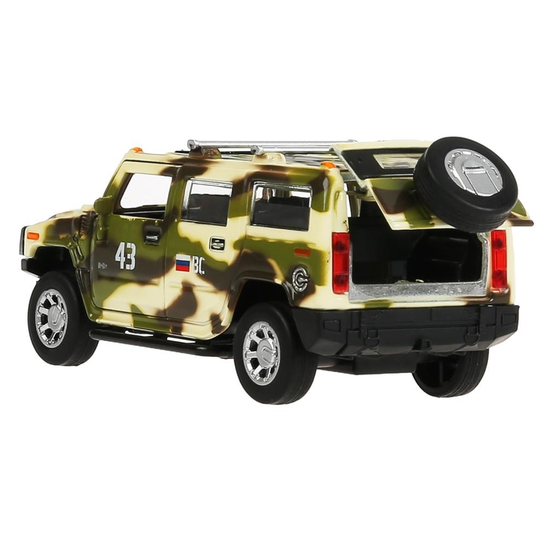 Машина со светом и звуком Hummer H2 камуфляж 12 см зеленый