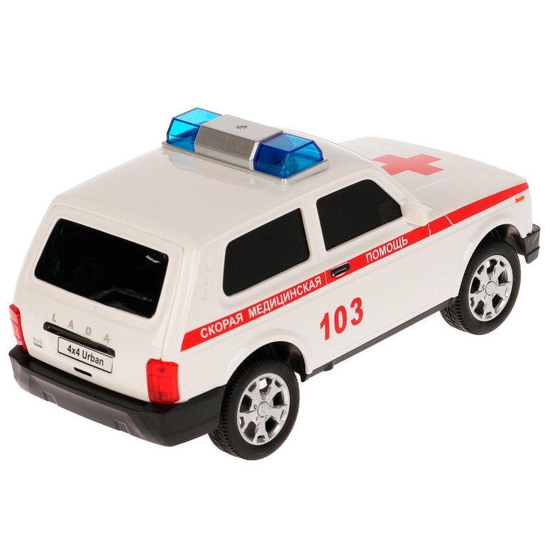 Модель пластиковая LADA 4x4 URBAN СКОРАЯ 19 см
