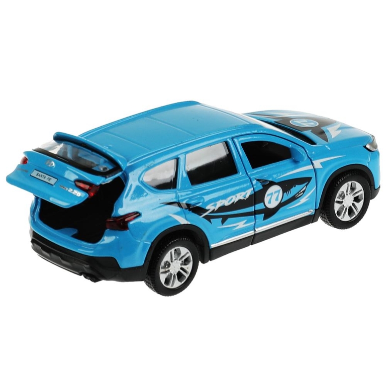 Модель металлическая HYUNDAI SANTAFE SPORT 12 см голубой