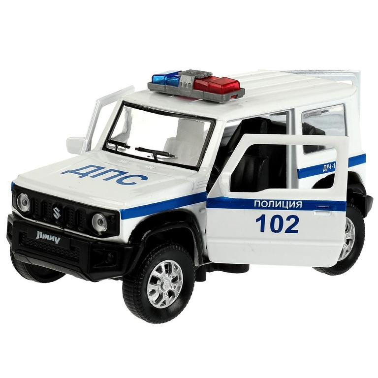 Модель металлическая свет-звук SUZUKI JIMNY ПОЛИЦИЯ 11,5 см