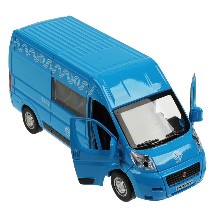 Модель металлическая FIAT DUCATO МЕТРОПОЛИТЕН 14 см синий