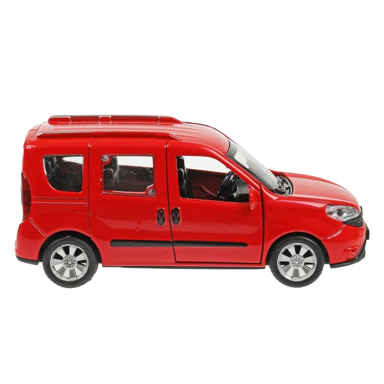 Модель металлическая FIAT DOBLO 12 см  красный