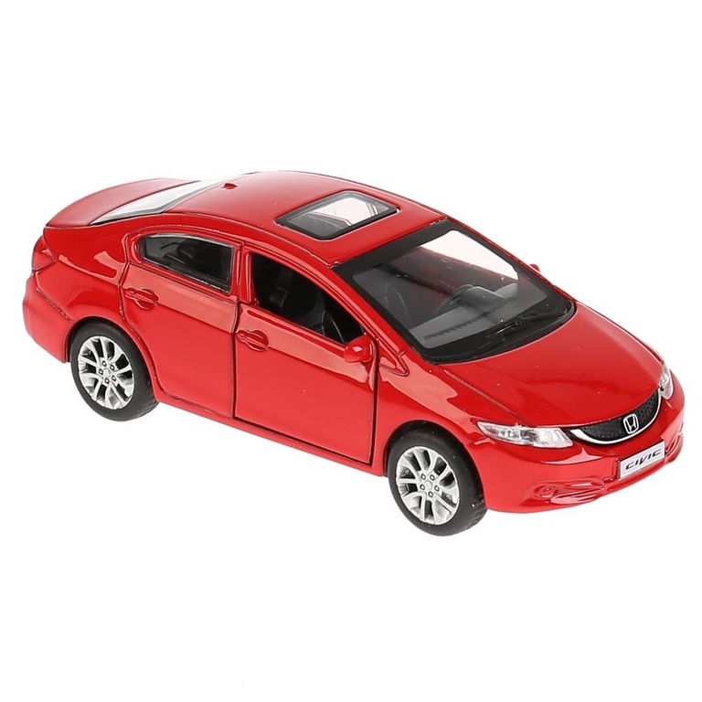 Модель металлическая HONDA CIVIC длина 12 см, красный