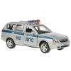 Машина со светом и звуком LADA Priora Полиция 12 см серебристый