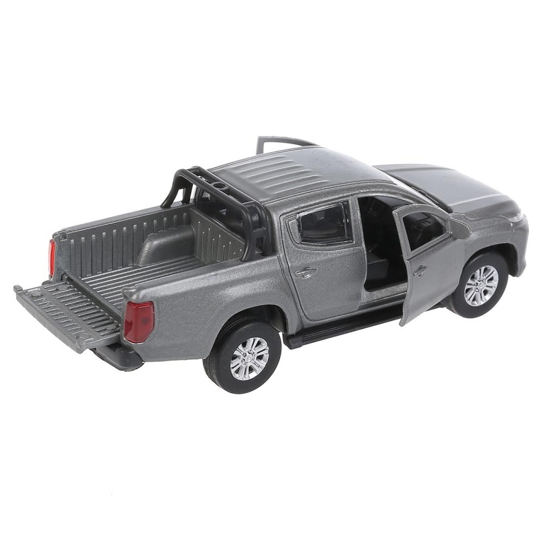 Модель металлическая MITSUBISHI L200 PICKUP матовый серый 13 см