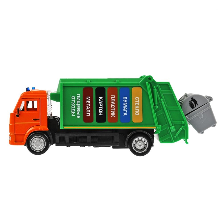 Модель металлическая KAMAZ МУСОРОВОЗ длина 17 см