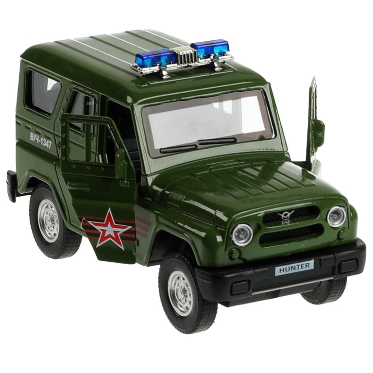 Модель металлическая свет-звук UAZ HUNTER АРМИЯ РОССИИ 12 см