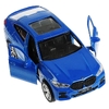 Модель металлическая BMW X6 длина 12 см синий