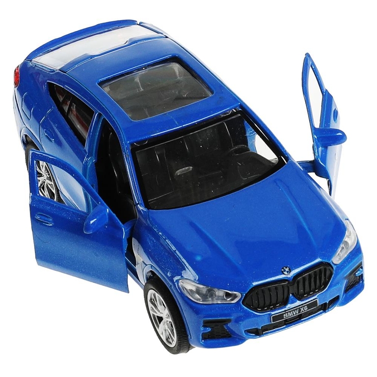 Модель металлическая BMW X6 длина 12 см синий