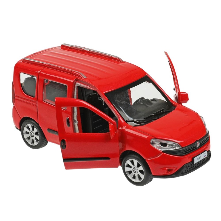 Модель металлическая FIAT DOBLO 12 см  красный