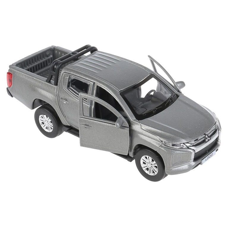 Модель металлическая MITSUBISHI L200 PICKUP матовый серый 13 см