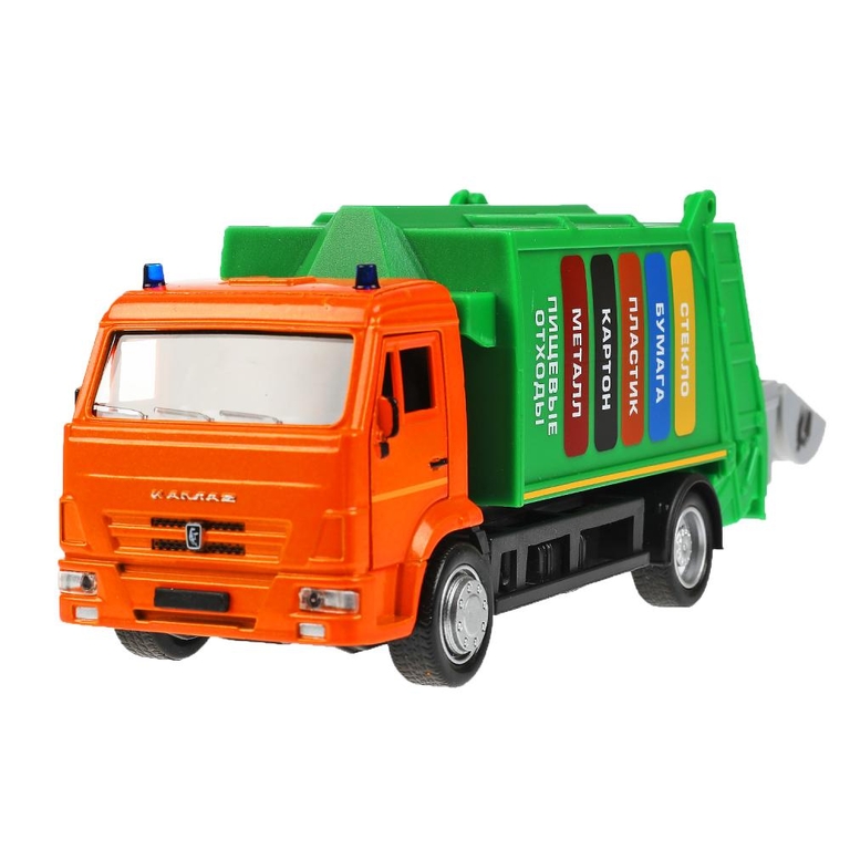 Модель металлическая KAMAZ МУСОРОВОЗ длина 17 см