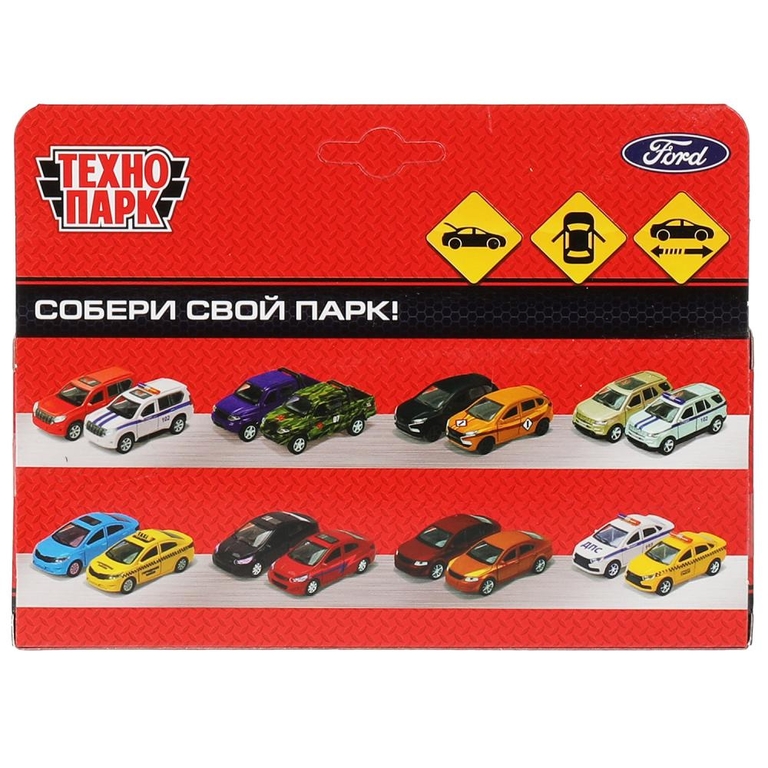 Модель Ford F150 Raptor 12 см красный ТМ Технопарк