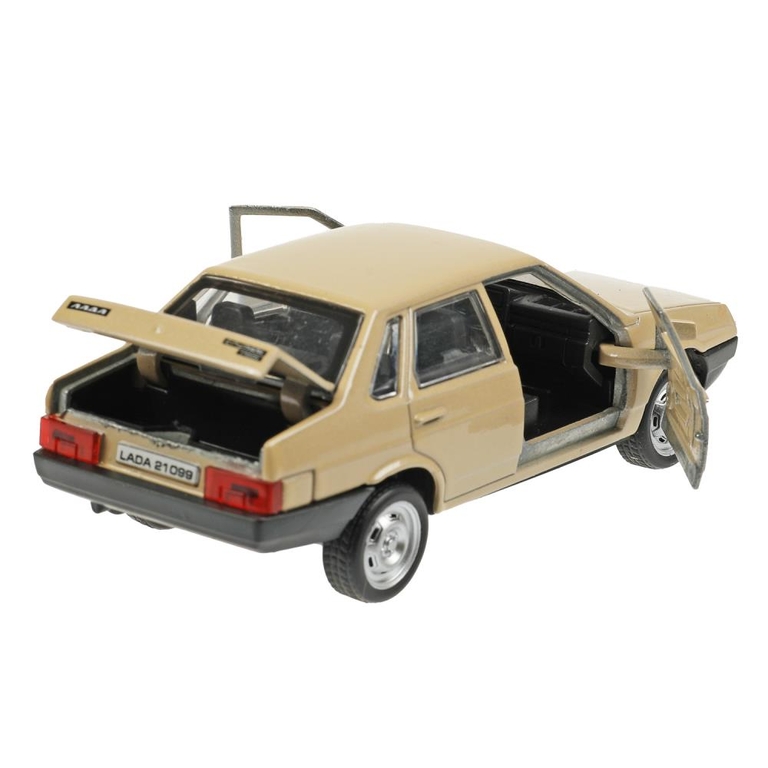 Модель металлическая LADA-21099  СПУТНИК  12 см  бежевый
