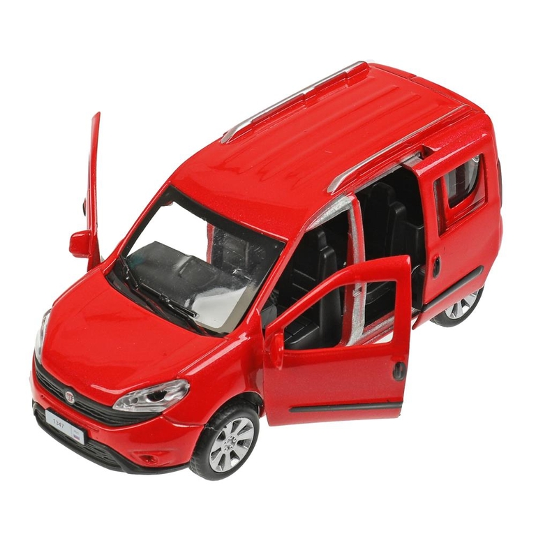 Модель металлическая FIAT DOBLO 12 см  красный