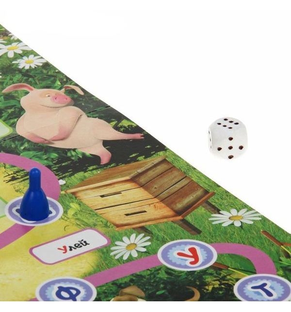 Настольная игра-ходилка ТМ Умные игры Маша и медведь Азбука