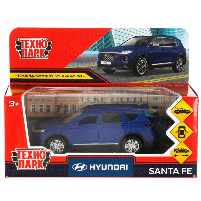 Модель металлическая HYUNDAI SANTAFE длина 12 см  красный