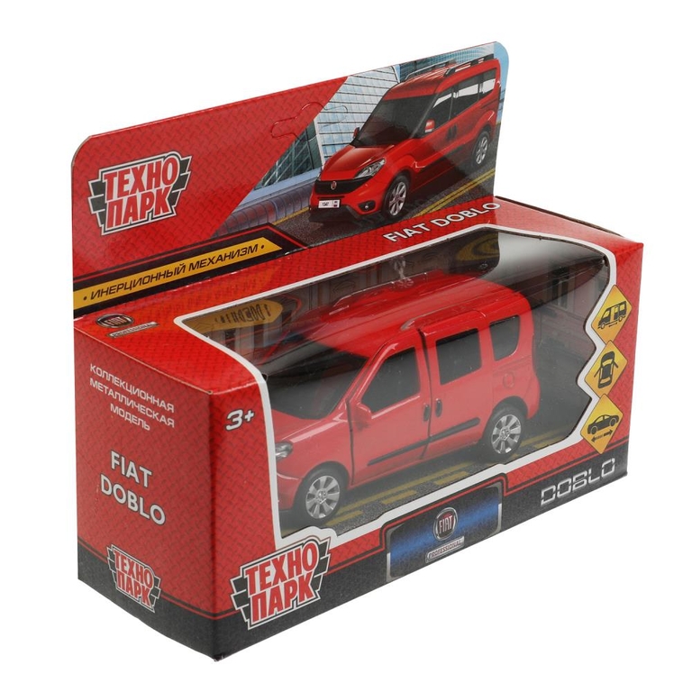 Модель металлическая FIAT DOBLO 12 см  красный