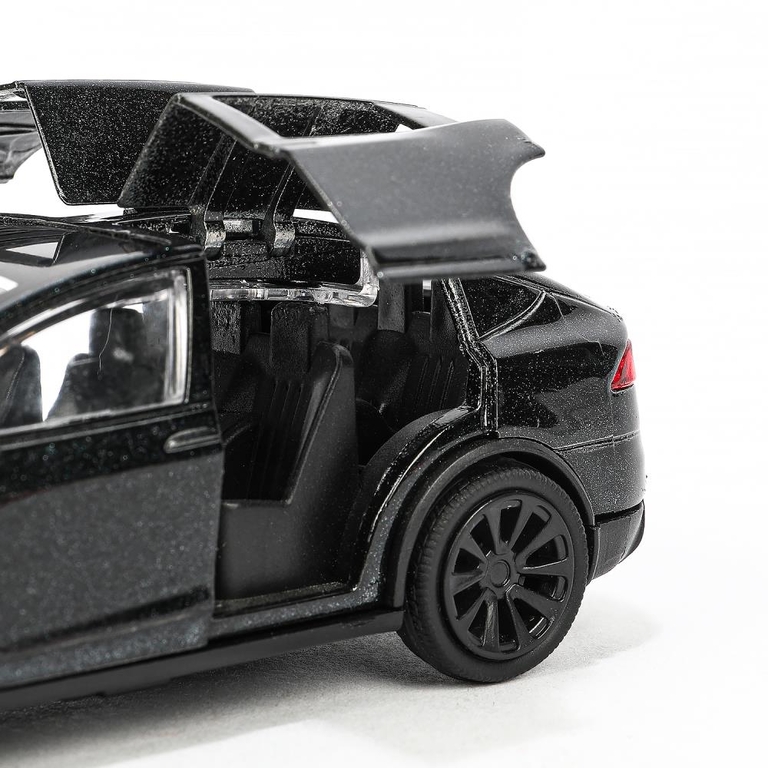 Модель металлическая tesla model x plaid 12 см черный