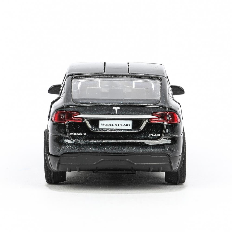 Модель металлическая tesla model x plaid 12 см черный