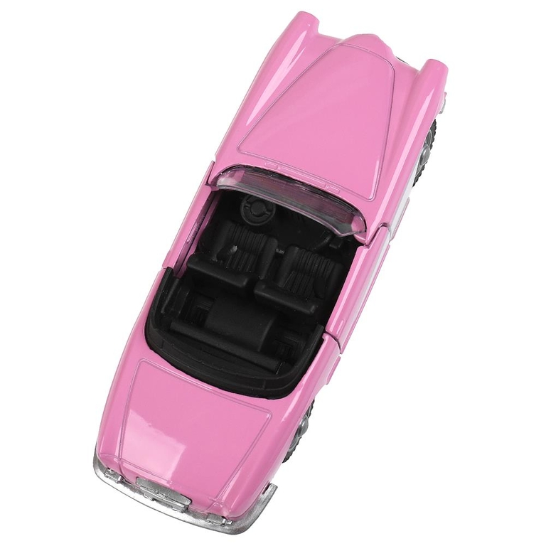 Модель металлическая кабриолет barbie свет - звук 12 см